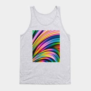 Melos. Super Colorful Abstract Art Strands Tank Top